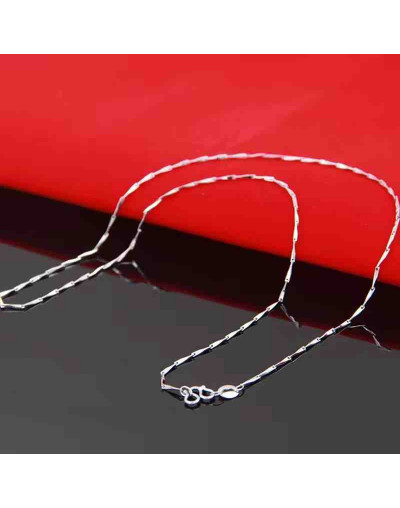 Acero inoxidable. Baño Plata S925. MELON SEEDS Chain. Con cierre. 45 cm largo. 1 unidad.