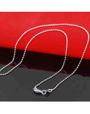 Acero inoxidable. Baño Plata S925. BAIL Chain. Con cierre. 45 cm largo. 1 unidad.