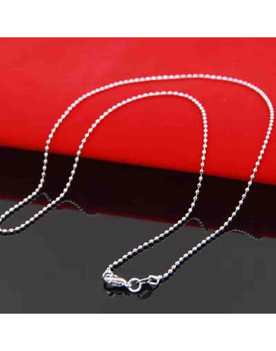 Acero inoxidable. Baño Plata S925. BAIL Chain. Con cierre. 45 cm largo. 1 unidad.