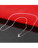 Acero inoxidable. Baño Plata S925. TABLET Chain. Con cierre. 45 cm largo. 1 unidad.