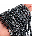 Hematite. Arbol. 12 milímetros diámetro. 1 mm perforación. 1 unidad. Hematite. Arbol. 12 milímetros diámetro. 1 mm perforación. 1 unidad.