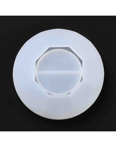 Moldes de silicona. Para resina. Portavelas Diamante. 110x39 milímetros. 1 unidad.