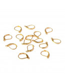 Aretes de gota. Aleación de cobre. Color dorado. 15x10 milímetros. 1 mm perforación. 10 unidades. Aretes de gota. Aleación de cobre. Color dorado. 15x10 milímetros. 1 mm perforación. 10 unidades.
