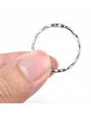 Accesorio para llavero. Aleación de cobre. Color plateado. 25 mm diámetro. 1,5 mm grosor. 10 uds. Accesorio para llavero. Aleación de cobre. Color plateado. 25 mm diámetro. 1,5 mm grosor. 10 uds.