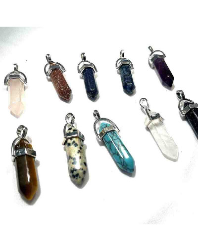 Hexágonos piedra natural y sintética. Con engarce aleación color plateado. 35 milímetros. 10 uds. Hexágonos piedra natural y sintética. Con engarce aleación color plateado. 35 milímetros. 10 uds.