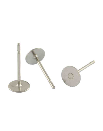 Pin aretes. Acero inoxidable. Color plateado. 12x8 milímetros. 500 unidades aproximado.