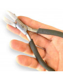 Pinza plana punta nylon. Incluye de repuesto. KAMAÑ. 140 milimetros. Acero inoxidable. 3 uds.