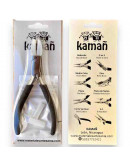 Pinza plana punta nylon. Incluye de repuesto. KAMAÑ. 140 milimetros. Acero inoxidable. 3 uds.