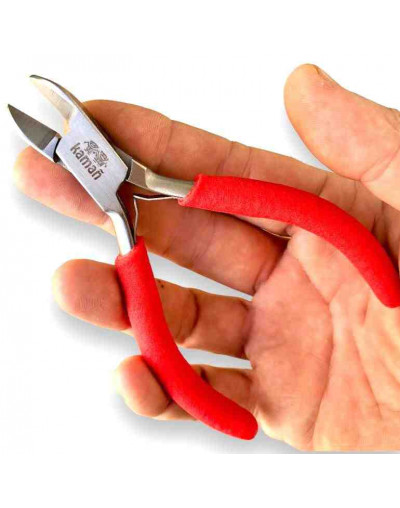 Pinza corte vertical. KAMAÑ. Acero inoxidable. 130 milímetros largo. 15 mm corte. 3 unidades.