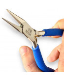 Pinza media caña. KAMAÑ. Acero inoxidable. 130 milímetros largo. 25 mm punta. 3 unidades.