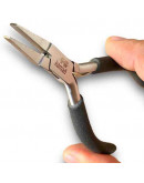 Pinza plana. KAMAÑ. Acero inoxidable. 115 milímetros largo. 20 mm punta. 3 unidades.