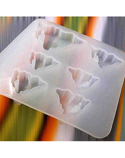 Moldes de silicona. Para resina. Mapa Nicaragua. Llavero, dije y aretes. 80x85x9 milímetros. 5 uds.