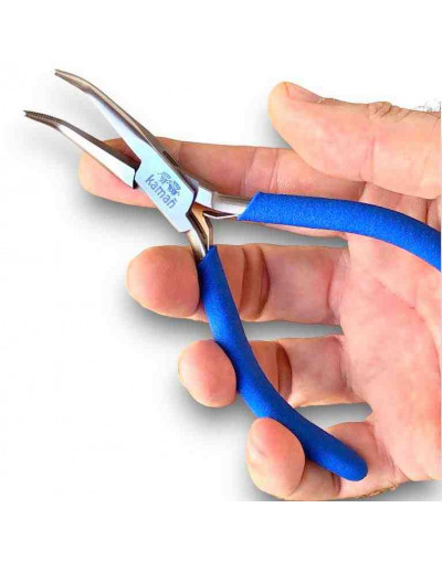 Pinza pico. KAMAÑ. Acero inoxidable. 140 milímetros largo. 30 mm punta. 3 unidades.