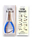 Pinza plana. KAMAÑ. Acero inoxidable. 130 milímetros largo. 25 mm punta. 3 unidades.