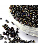 Chaquira. 3 mm. Color Sólido Metalizado. COLORFULL. 1 mm perforación. 1 libra. 10000 uds aprox.