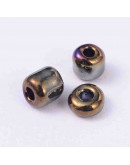 Chaquira. 3 mm. Color Sólido Metalizado. COLORFULL. 1 mm perforación. 1 libra. 10000 uds aprox.