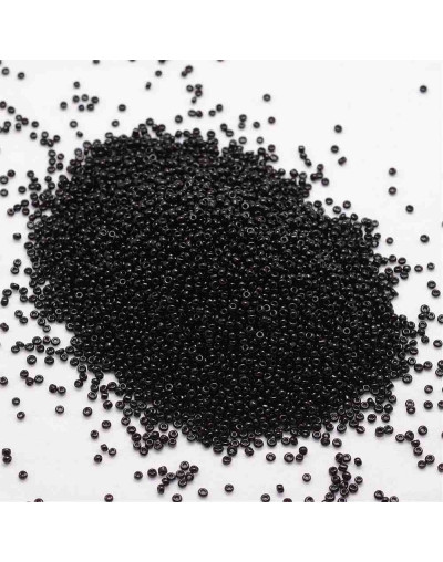 Chaquira. 3 mm. Color Sólido. BLACK. 1 mm perforación. 1 libra. 10000 uds aprox.