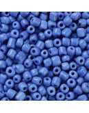 Chaquira. 4 mm. Color Sólido. CORN FLOWER BLUE. 1,50 mm perforación. 1 libra. 4500 uds aprox.