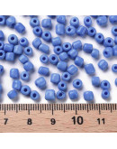 Chaquira. 4 mm. Color Sólido. CORN FLOWER BLUE. 1,50 mm perforación. 1 libra. 4500 uds aprox.