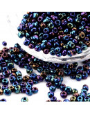 Chaquira. 4 mm. Color Sólido Metalizado. COLOR FULL. 1,50 mm perforación. 1 libra. 4500 uds aprox.