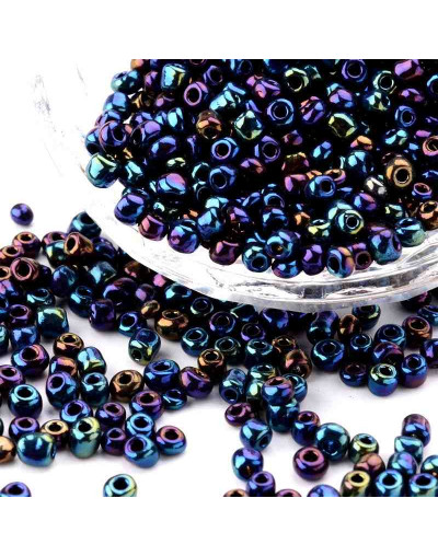 Chaquira. 4 mm. Color Sólido Metalizado. COLOR FULL. 1,50 mm perforación. 1 libra. 4500 uds aprox.