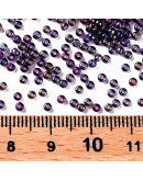 Chaquira. 2 mm. Color Sólido Metalizado. RAINBOW. 1 mm perforación. 40 gramos. 2600 uds. aprox.