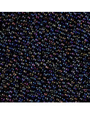 Chaquira. 2 mm. Color Sólido Metalizado. RAINBOW. 1 mm perforación. 40 gramos. 2600 uds. aprox.