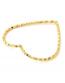 Linking Rings. Corazón (4). Acero inoxidable. Baño 18KGold. 24x26x1 milímetros. 1 unidad.