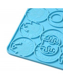 Moldes de silicona. Para resina. 8 formas diferentes (en pares). Lunas. 216x200x4 mm. 1 unidad. Moldes de silicona. Para resina. 8 formas diferentes (en pares). Lunas. 216x200x4 mm. 1 unidad.