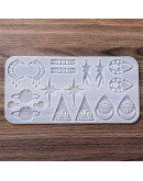 Moldes de silicona. Para resina. 9 formas diferentes. Planetas y estrellas. 263x130x5 mm. 1 unidad. Moldes de silicona. Para resina. 9 formas diferentes. Planetas y estrellas. 263x130x5 mm. 1 unidad.
