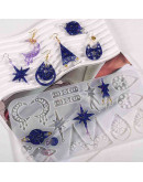 Moldes de silicona. Para resina. 9 formas diferentes. Planetas y estrellas. 263x130x5 mm. 1 unidad. Moldes de silicona. Para resina. 9 formas diferentes. Planetas y estrellas. 263x130x5 mm. 1 unidad.