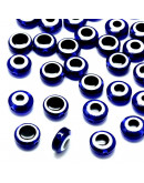 Ojo turco. Moneda. DARK BLUE. 8x6 milímetros. 1,8 mm perforación. 25 unidades. Ojo turco. Moneda. DARK BLUE. 8x6 milímetros. 1,8 mm perforación. 25 unidades.