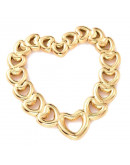 Linking Rings. Corazón (3). Acero inoxidable. Color dorado. 20x20,5x1 mm. 1 unidad.