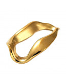 Linking Rings. Ovalo (3). Acero inoxidable. Color dorado. 20,5x14,5x3 milímetros. 1 unidad.