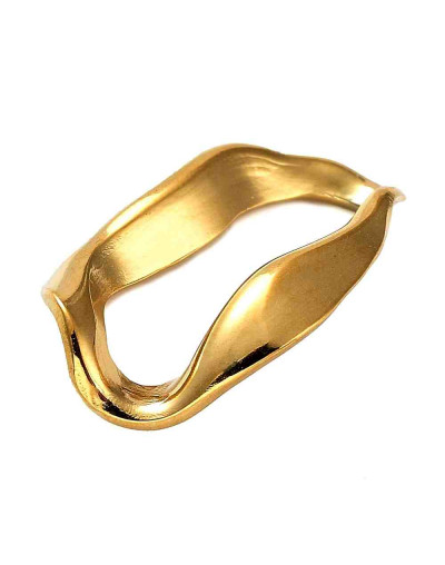 Linking Rings. Ovalo (3). Acero inoxidable. Color dorado. 20,5x14,5x3 milímetros. 1 unidad.