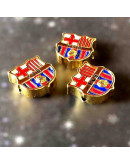 F.C. BARCELONA. Aleación de Cobre. Baño 18K Gold. 15x15x4 milímetros. 2 mm perforacion. 1 ud. F.C. BARCELONA. Aleación de Cobre. Baño 18K Gold. 15x15x4 milímetros. 2 mm perforacion. 1 ud.