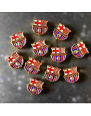 F.C. BARCELONA. Aleación de Cobre. Baño 18K Gold. 15x15x4 milímetros. 2 mm perforacion. 1 ud. F.C. BARCELONA. Aleación de Cobre. Baño 18K Gold. 15x15x4 milímetros. 2 mm perforacion. 1 ud.