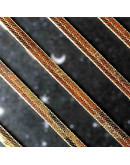 Aleación de cobre. Real 18KGold. Espiga. Con extensión. 42 cm largo. 4 mm ancho. 1 unidad.