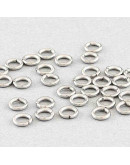 Arandelas acero. Color plateado. 1,2 mm grosor. 8 mm diámetro. 5 mm diámetro interno. 10gr/55 uds Arandelas acero. Color plateado. 1,2 mm grosor. 8 mm diámetro. 5 mm diámetro interno. 10gr/55 uds