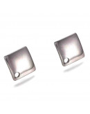 Pin aretes. Acero inoxidable. Color plateado. 13x13x2 mm. 1,5 mm perforación. Cierre silicón. 2 uds. Pin aretes. Acero inoxidable. Color plateado. 13x13x2 mm. 1,5 mm perforación. Cierre silicón. 2 uds.