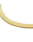 Cadena pulsera. Acero inoxidable. Real 18KGold. 151 milímetros. Con extensión. 4 mm ancho. 1 ud.