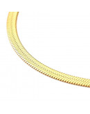 Acero inoxidable. Real 18KGold. Herringbone. Con extensión. 60 cm largo. 2 mm ancho. 1 ud.