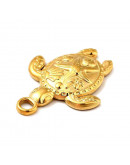 Tortuga (3). Acero inoxidable. Real 18KGold. 2,5x18x3 milímetros. 3 mm perforación. 1 unidad. Tortuga (3). Acero inoxidable. Real 18KGold. 2,5x18x3 milímetros. 3 mm perforación. 1 unidad.