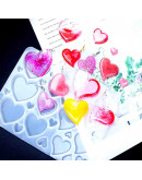 Molde de silicona. Para resina. Corazones. Sin perforación. 176x130 milímetros. 1 unidad. Molde de silicona. Para resina. Corazones. Sin perforación. 176x130 milímetros. 1 unidad.