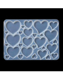Molde de silicona. Para resina. Corazones. Sin perforación. 176x130 milímetros. 1 unidad. Molde de silicona. Para resina. Corazones. Sin perforación. 176x130 milímetros. 1 unidad.