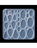 Molde de silicona. Para resina. Ovalos y gotas. 152x140 milímetros. Sin perforación. 1 unidad. Molde de silicona. Para resina. Ovalos y gotas. 152x140 milímetros. Sin perforación. 1 unidad.