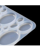 Molde de silicona. Para resina. Ovalos y gotas. 152x140 milímetros. Sin perforación. 1 unidad. Molde de silicona. Para resina. Ovalos y gotas. 152x140 milímetros. Sin perforación. 1 unidad.