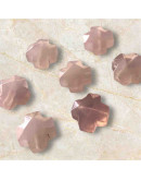 Cuarzo Rosa. Cruz (3). 12x12x6 milímetros. 1 mm perforación. 1 unidad. Cuarzo Rosa. Cruz (3). 12x12x6 milímetros. 1 mm perforación. 1 unidad.