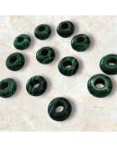 Malaquita Sintética. Anillo. 10x4 milímetros. 1 mm perforación. 1 unidad. Malaquita Sintética. Anillo. 10x4 milímetros. 1 mm perforación. 1 unidad.