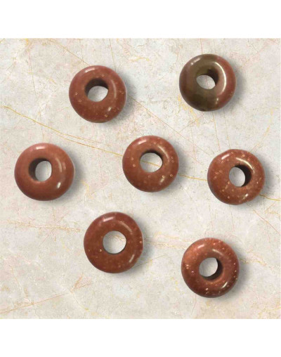 Aventurina Café. Anillo. 10x4 milímetros. 1 mm perforación. 1 unidad.